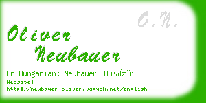 oliver neubauer business card